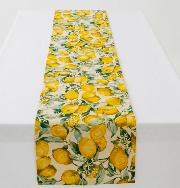 Camino de Mesa Limones 150x40cm | Decora tu Comedor