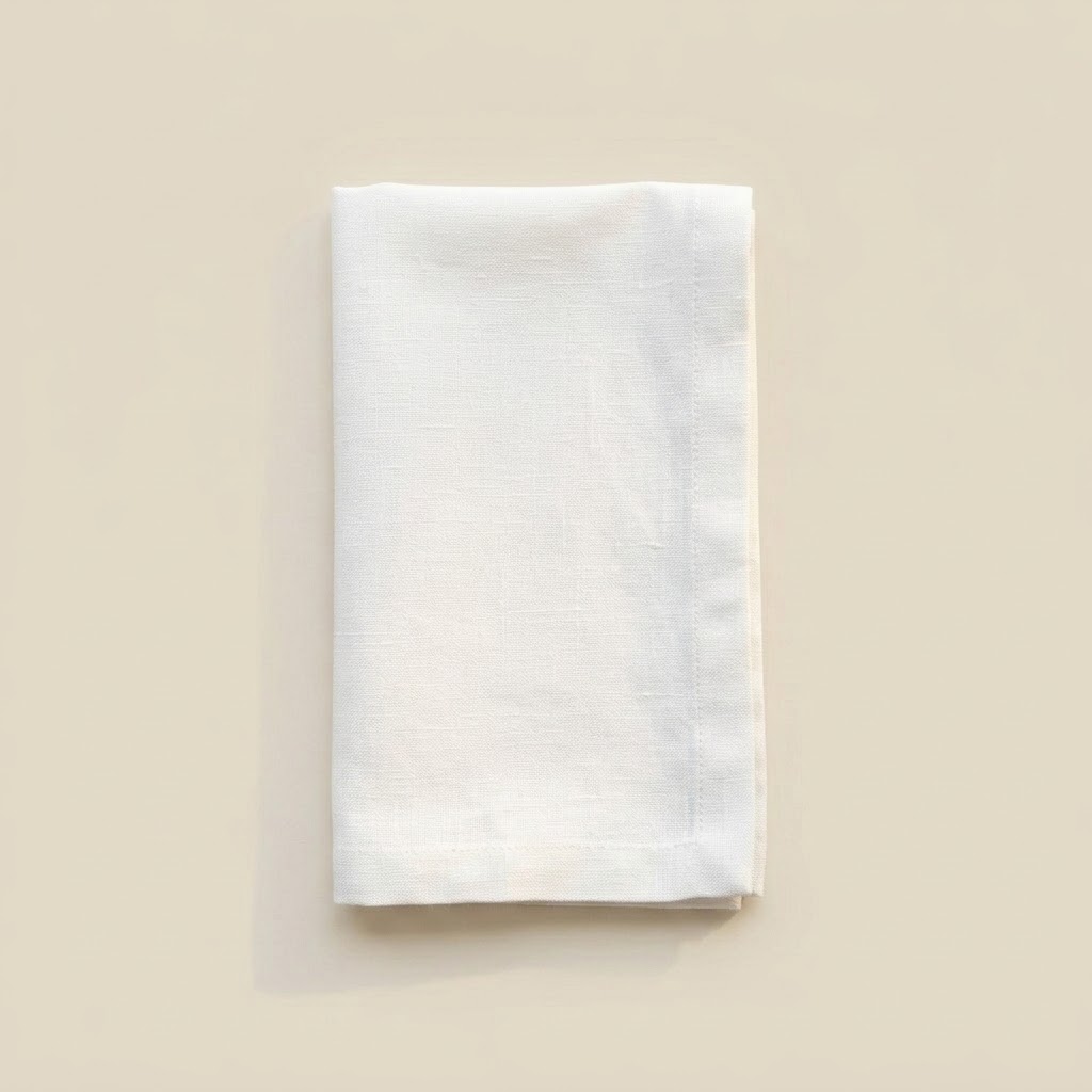 Servilletas Algodón Pima Blancas | Mesa Elegante y con Estilo
